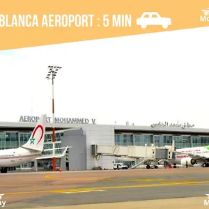 Airport Casablanca Free Wifi Modern Confort Calme Apartment Derroua